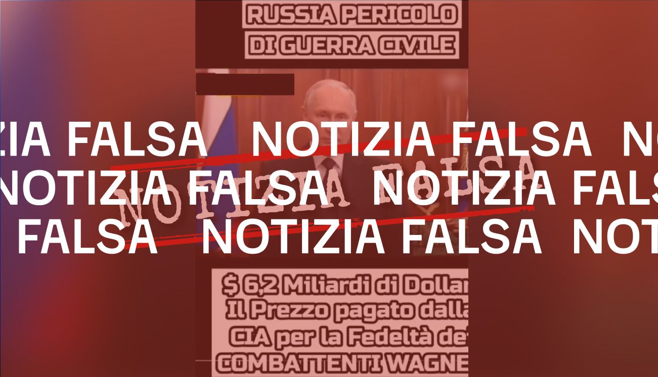 No, la CIA non ha finanziato il gruppo Wagner con 6,2 miliardi di dollari