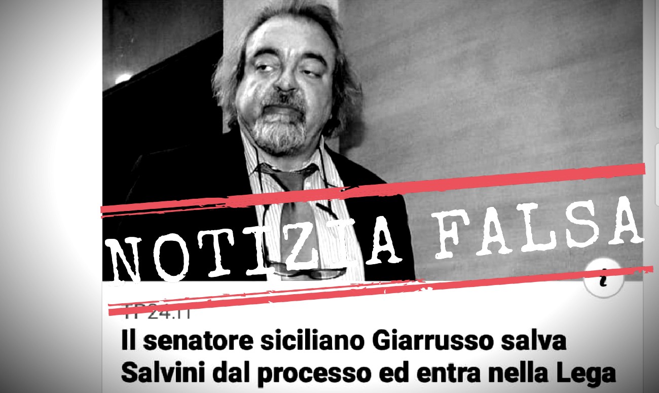 Non vero che l ex M5S Mario Michele Giarrusso ora un esponente