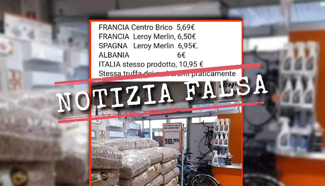 No, in Francia il pellet non costa la metà che in Italia