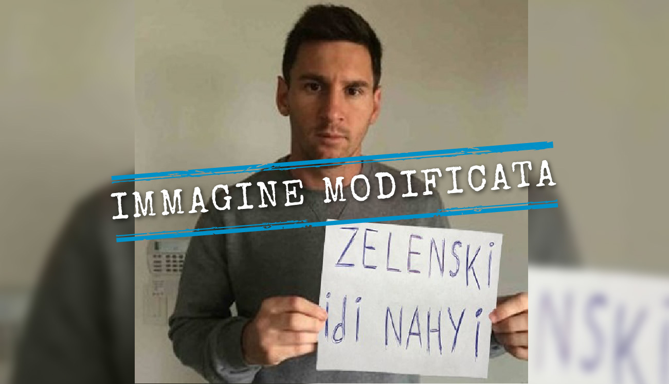 Messi non ha detto a Zelensky «prendi i tuoi uomini e smettila»
