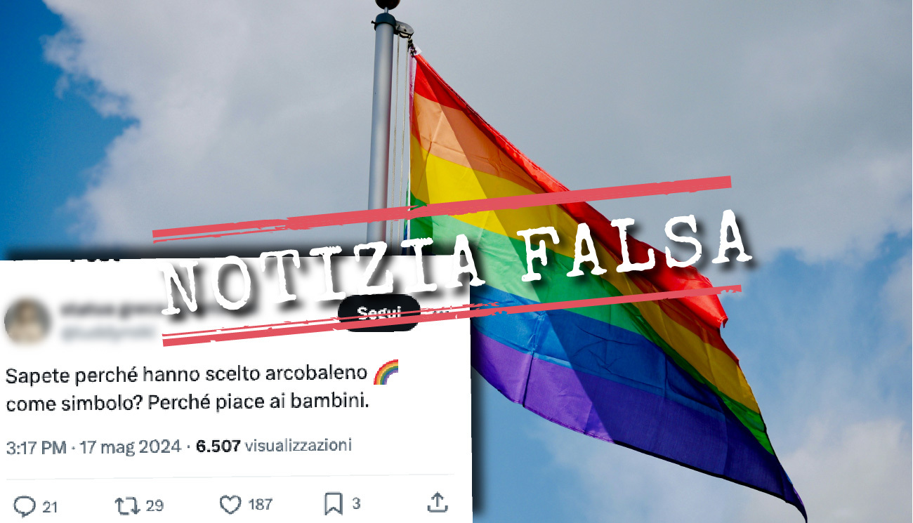 I colori della bandiera LGBTQIA+ non sono stati scelti per attirare i bambini