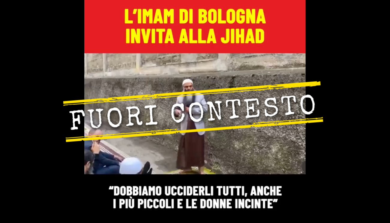 No, in questo video «l’imam di Bologna» non invita alla jihad