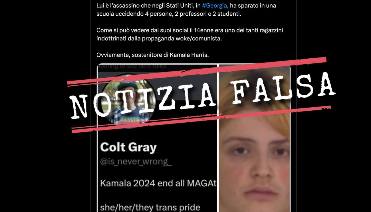 No, l’autore della strage in una scuola della Georgia non si è identificato come persona trans sui social