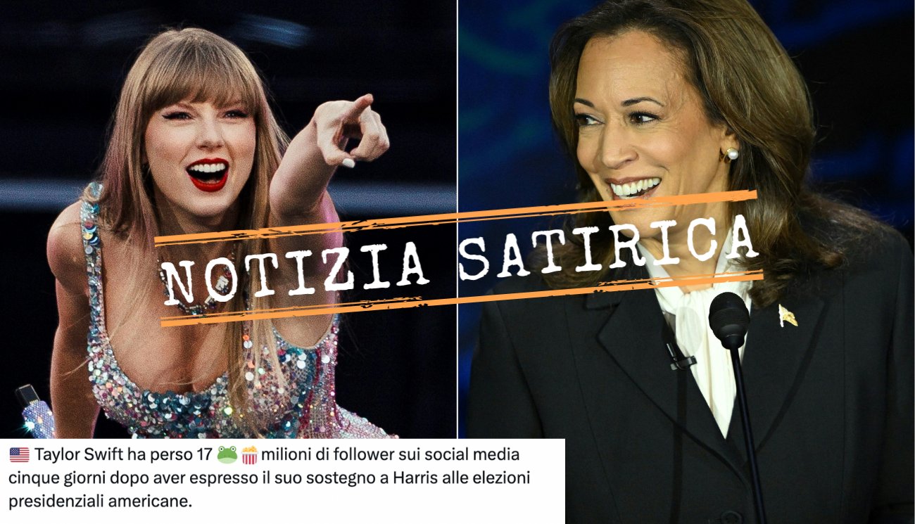 Taylor Swift non ha perso 17 milioni di follower sui social media dopo il suo appoggio a Kamala Harris